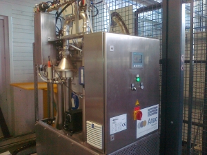 Atec Miditube filtration plant installed in metalworking industry