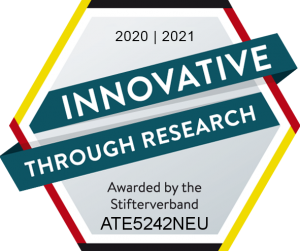 Innovative through research seal of the Stifterverband